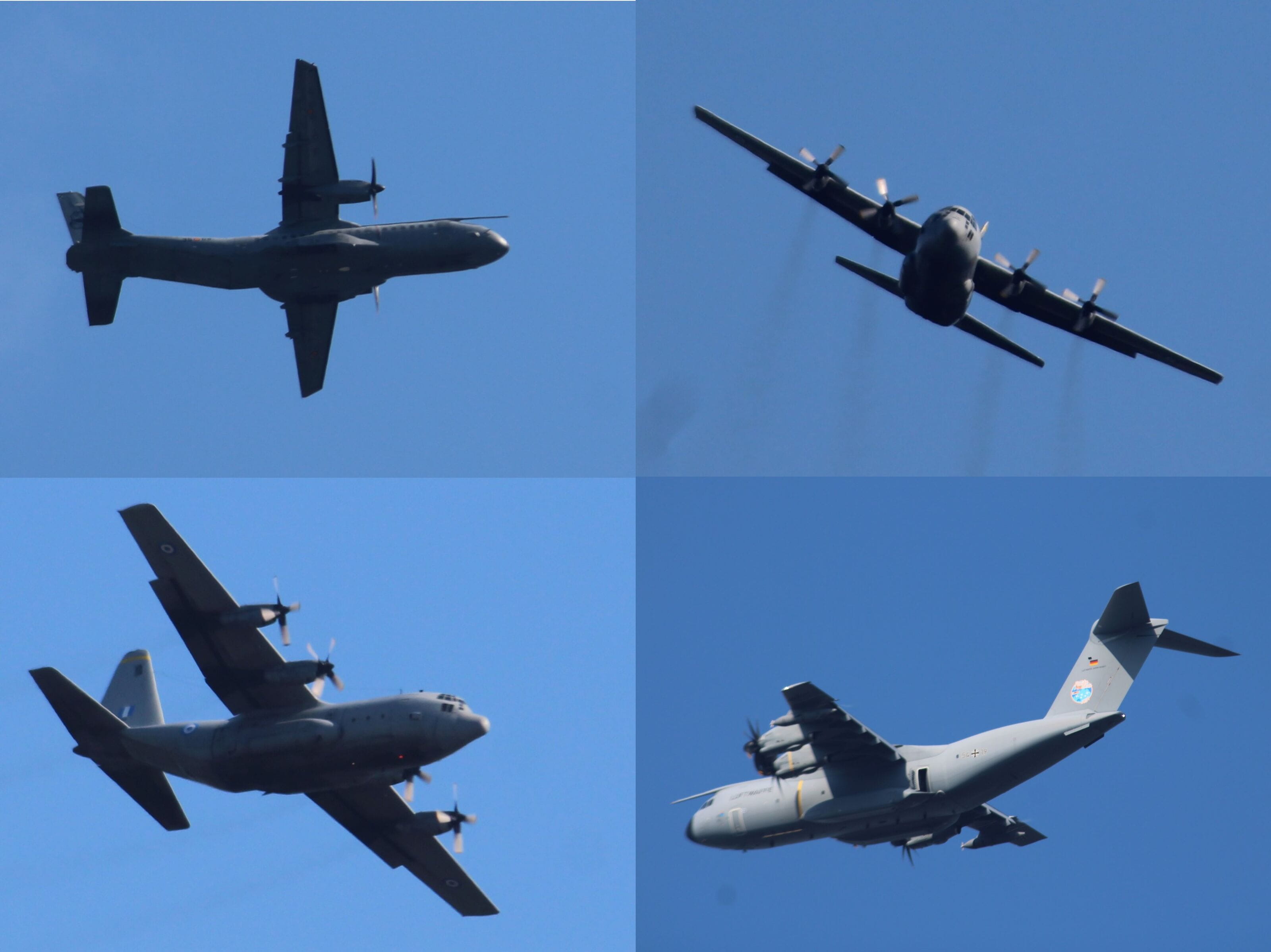 Internationale militaire vliegtuigen die deelnamen aan de luchtlandingen op de Ginkelse Heide